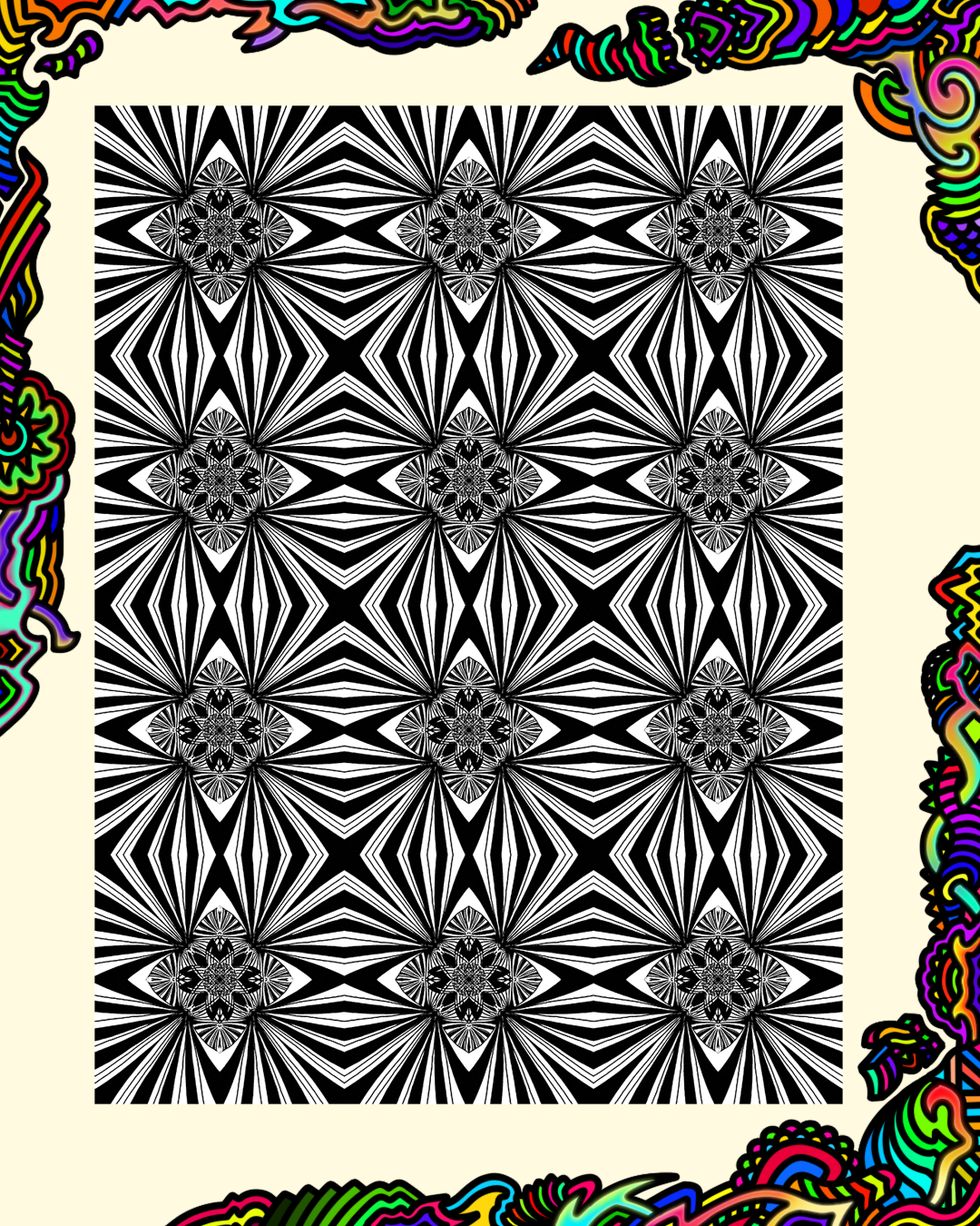 Tekno Breakthrough B&W Back Print - Black