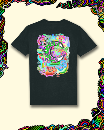 Moonbass Logo Back Print - Black