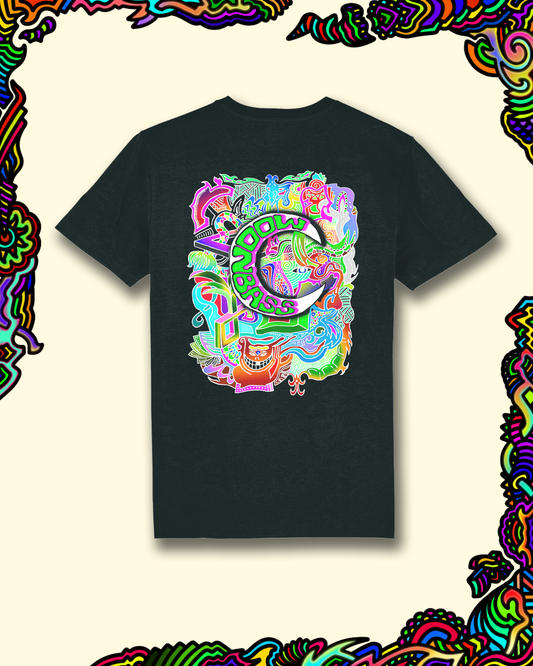 Moonbass Logo Back Print - Black