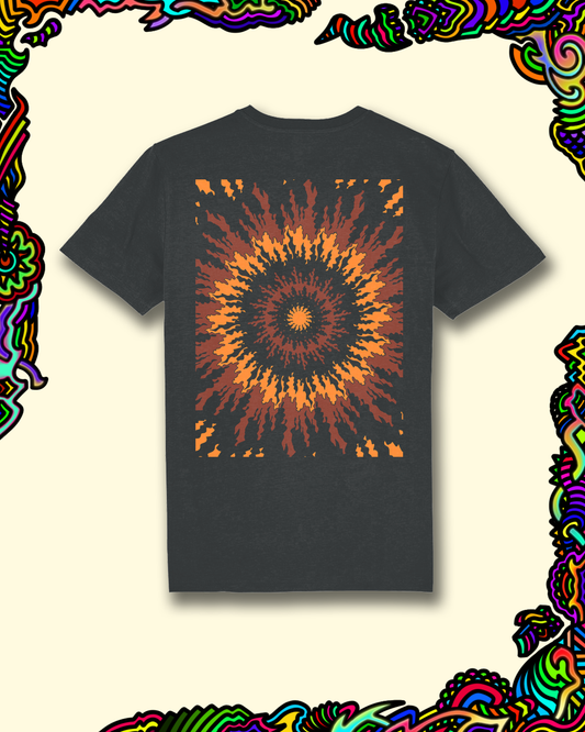 Auburn Swarm Back Print - Dark Heather Grey